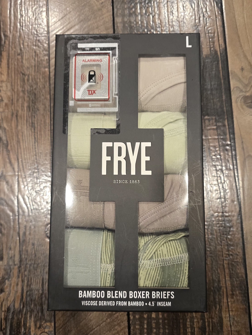 FRYE Boxer Briefs Large Mens  4 Pack Bamboo Blend Ultrasoft Multicolor New
